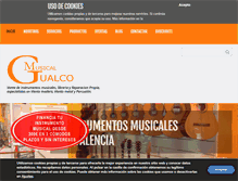 Tablet Screenshot of musicalgualco.es